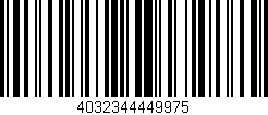 Código de barras (EAN, GTIN, SKU, ISBN): '4032344449975'