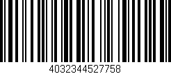 Código de barras (EAN, GTIN, SKU, ISBN): '4032344527758'