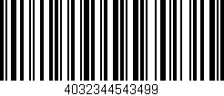 Código de barras (EAN, GTIN, SKU, ISBN): '4032344543499'