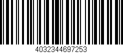 Código de barras (EAN, GTIN, SKU, ISBN): '4032344697253'