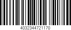 Código de barras (EAN, GTIN, SKU, ISBN): '4032344721170'
