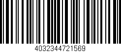 Código de barras (EAN, GTIN, SKU, ISBN): '4032344721569'