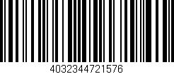 Código de barras (EAN, GTIN, SKU, ISBN): '4032344721576'