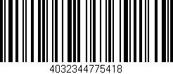 Código de barras (EAN, GTIN, SKU, ISBN): '4032344775418'