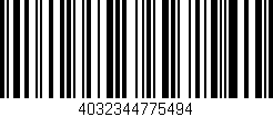 Código de barras (EAN, GTIN, SKU, ISBN): '4032344775494'