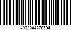 Código de barras (EAN, GTIN, SKU, ISBN): '4032344778594'