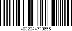 Código de barras (EAN, GTIN, SKU, ISBN): '4032344778655'