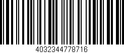 Código de barras (EAN, GTIN, SKU, ISBN): '4032344778716'