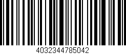 Código de barras (EAN, GTIN, SKU, ISBN): '4032344785042'