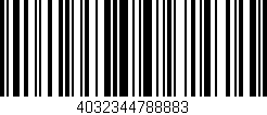 Código de barras (EAN, GTIN, SKU, ISBN): '4032344788883'
