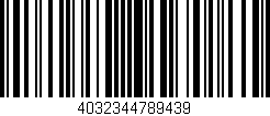 Código de barras (EAN, GTIN, SKU, ISBN): '4032344789439'