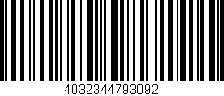 Código de barras (EAN, GTIN, SKU, ISBN): '4032344793092'