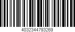 Código de barras (EAN, GTIN, SKU, ISBN): '4032344793269'
