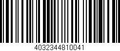 Código de barras (EAN, GTIN, SKU, ISBN): '4032344810041'