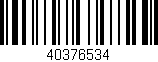 Código de barras (EAN, GTIN, SKU, ISBN): '40376534'