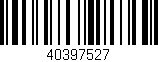 Código de barras (EAN, GTIN, SKU, ISBN): '40397527'