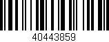 Código de barras (EAN, GTIN, SKU, ISBN): '40443859'