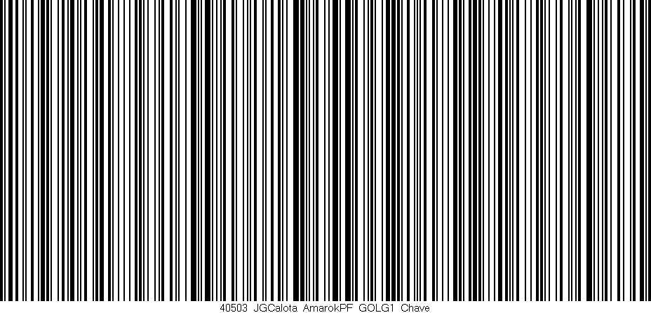 Código de barras (EAN, GTIN, SKU, ISBN): '40503_JGCalota_AmarokPF_GOLG1_Chave'