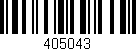 Código de barras (EAN, GTIN, SKU, ISBN): '405043'