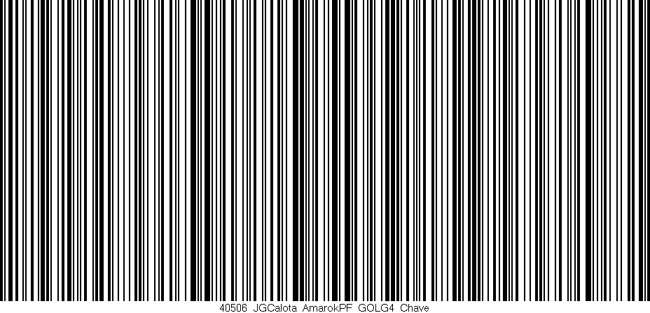 Código de barras (EAN, GTIN, SKU, ISBN): '40506_JGCalota_AmarokPF_GOLG4_Chave'