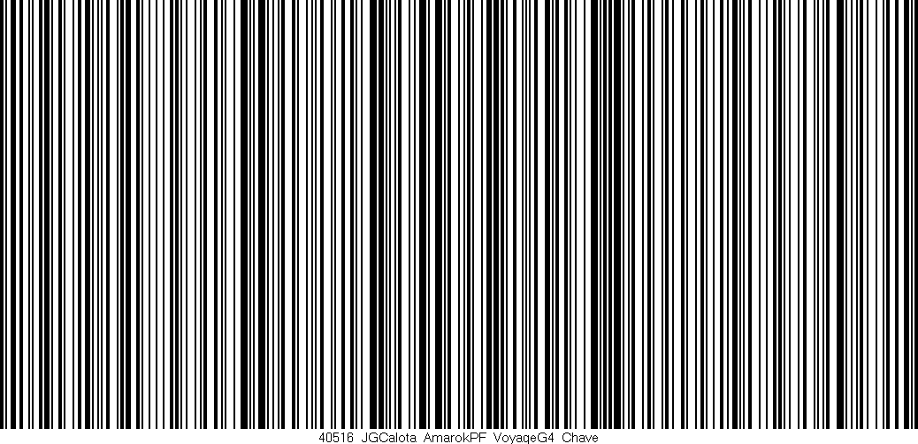 Código de barras (EAN, GTIN, SKU, ISBN): '40516_JGCalota_AmarokPF_VoyageG4_Chave'