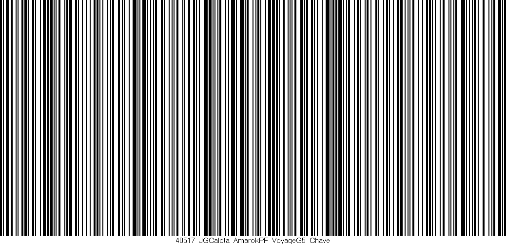 Código de barras (EAN, GTIN, SKU, ISBN): '40517_JGCalota_AmarokPF_VoyageG5_Chave'