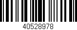 Código de barras (EAN, GTIN, SKU, ISBN): '40528978'