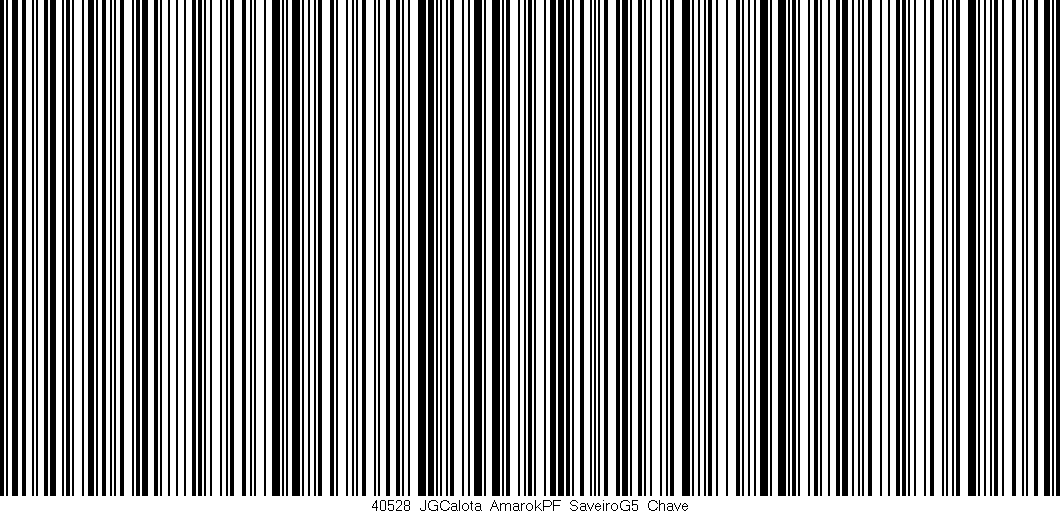 Código de barras (EAN, GTIN, SKU, ISBN): '40528_JGCalota_AmarokPF_SaveiroG5_Chave'