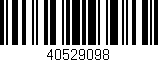 Código de barras (EAN, GTIN, SKU, ISBN): '40529098'