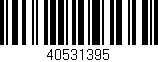 Código de barras (EAN, GTIN, SKU, ISBN): '40531395'