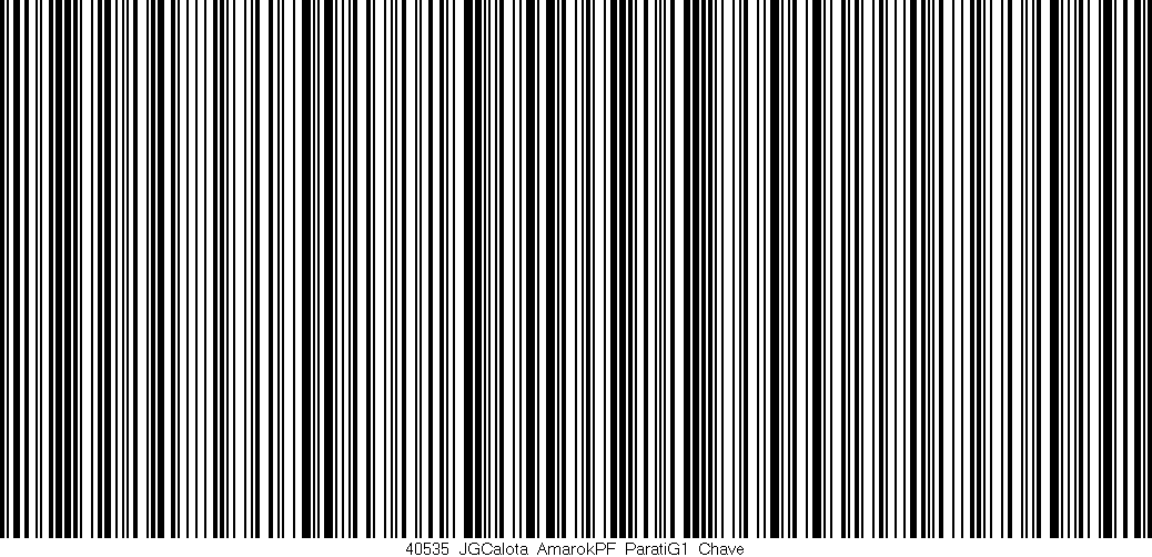 Código de barras (EAN, GTIN, SKU, ISBN): '40535_JGCalota_AmarokPF_ParatiG1_Chave'