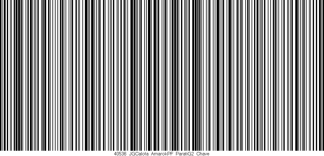 Código de barras (EAN, GTIN, SKU, ISBN): '40536_JGCalota_AmarokPF_ParatiG2_Chave'
