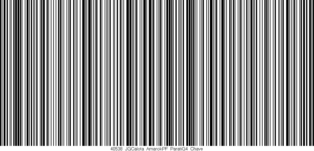 Código de barras (EAN, GTIN, SKU, ISBN): '40538_JGCalota_AmarokPF_ParatiG4_Chave'