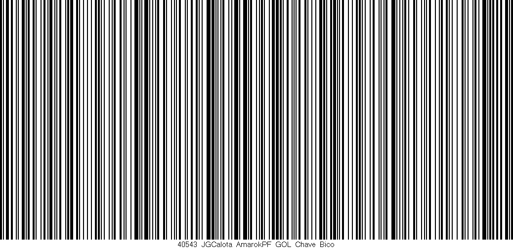 Código de barras (EAN, GTIN, SKU, ISBN): '40543_JGCalota_AmarokPF_GOL_Chave_Bico'