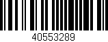 Código de barras (EAN, GTIN, SKU, ISBN): '40553289'
