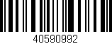 Código de barras (EAN, GTIN, SKU, ISBN): '40590992'