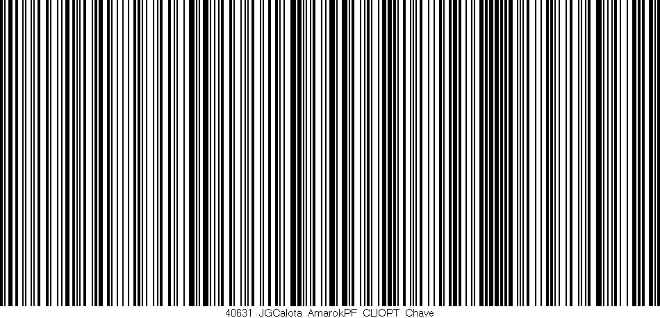 Código de barras (EAN, GTIN, SKU, ISBN): '40631_JGCalota_AmarokPF_CLIOPT_Chave'