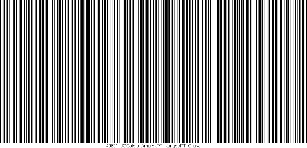 Código de barras (EAN, GTIN, SKU, ISBN): '40631_JGCalota_AmarokPF_KangooPT_Chave'