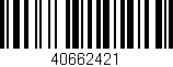 Código de barras (EAN, GTIN, SKU, ISBN): '40662421'