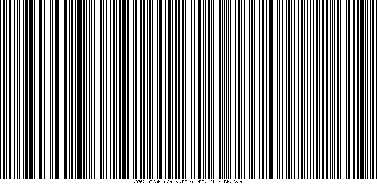 Código de barras (EAN, GTIN, SKU, ISBN): '40667_JGCalota_AmarokPF_YarisPRA_Chave_BicoCrom'