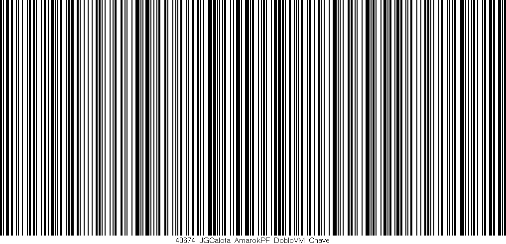 Código de barras (EAN, GTIN, SKU, ISBN): '40674_JGCalota_AmarokPF_DobloVM_Chave'