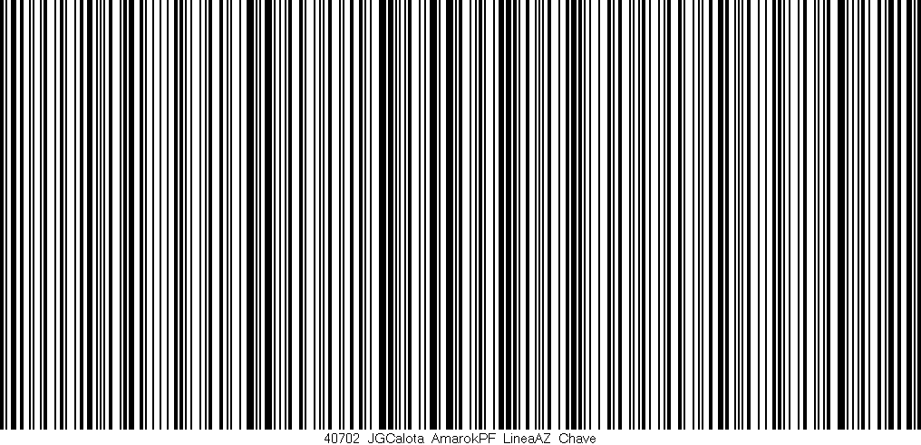 Código de barras (EAN, GTIN, SKU, ISBN): '40702_JGCalota_AmarokPF_LineaAZ_Chave'