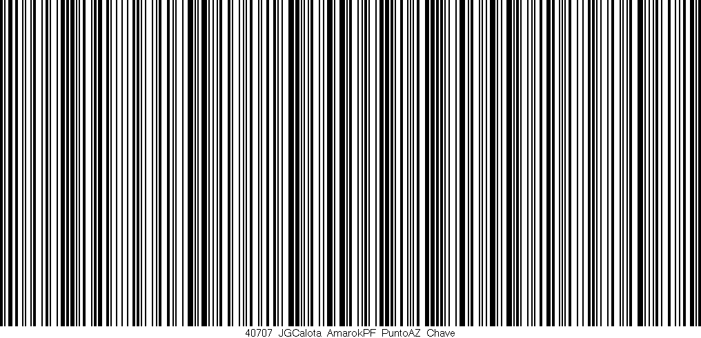 Código de barras (EAN, GTIN, SKU, ISBN): '40707_JGCalota_AmarokPF_PuntoAZ_Chave'
