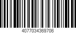 Código de barras (EAN, GTIN, SKU, ISBN): '4077034369706'