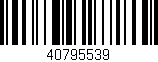 Código de barras (EAN, GTIN, SKU, ISBN): '40795539'