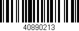 Código de barras (EAN, GTIN, SKU, ISBN): '40890213'