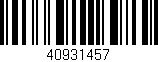 Código de barras (EAN, GTIN, SKU, ISBN): '40931457'