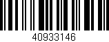 Código de barras (EAN, GTIN, SKU, ISBN): '40933146'