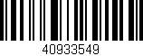 Código de barras (EAN, GTIN, SKU, ISBN): '40933549'