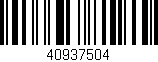 Código de barras (EAN, GTIN, SKU, ISBN): '40937504'